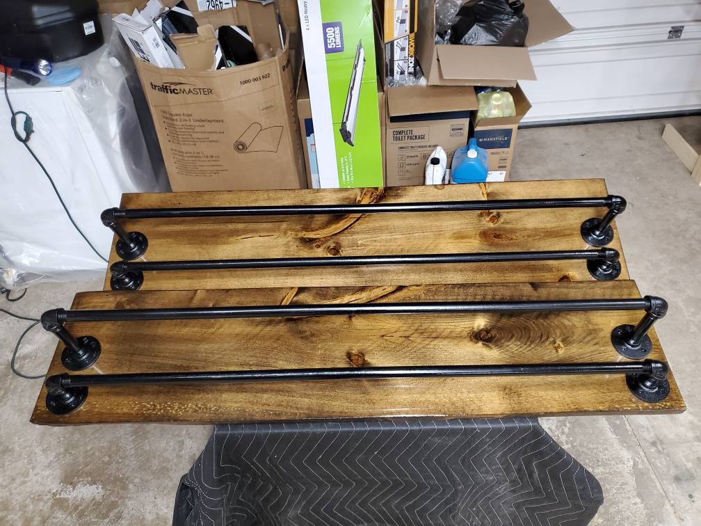 Handmade Barnwood Siding Bar Shelves for Wine, Whiskey, Bourbon Display - Perfect for Restaurants, Bars, Man Caves, Game Rooms