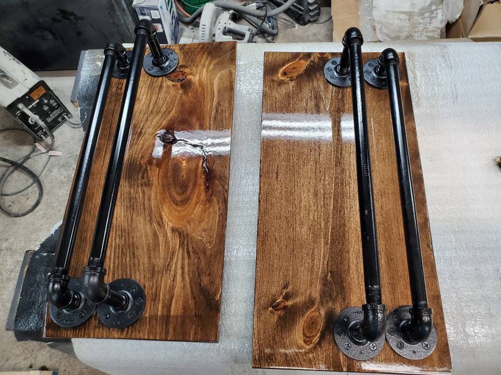 Handmade Barnwood Siding Bar Shelves for Wine, Whiskey, Bourbon Display - Perfect for Restaurants, Bars, Man Caves, Game Rooms