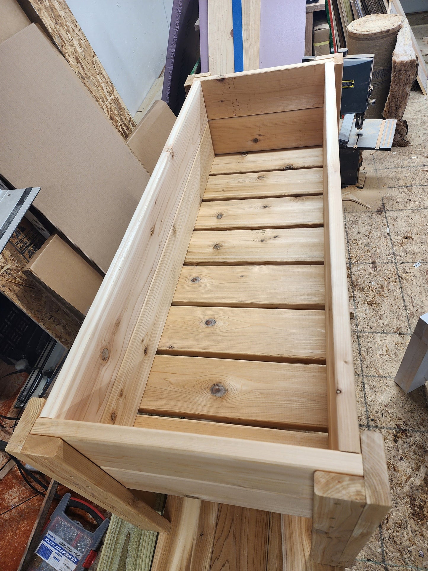 Raised Redwood Cedar Planter