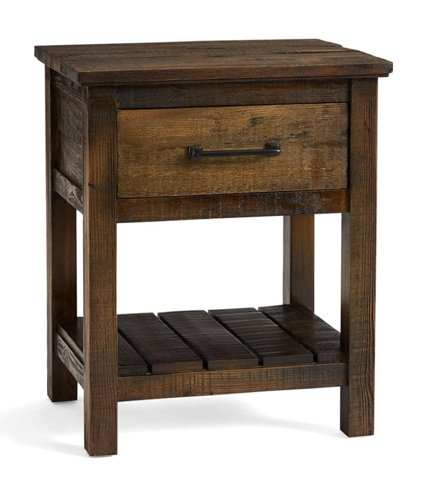Farmhouse Decor - Barnwood Nightstand Country Rustic Style Bedroom Furniture