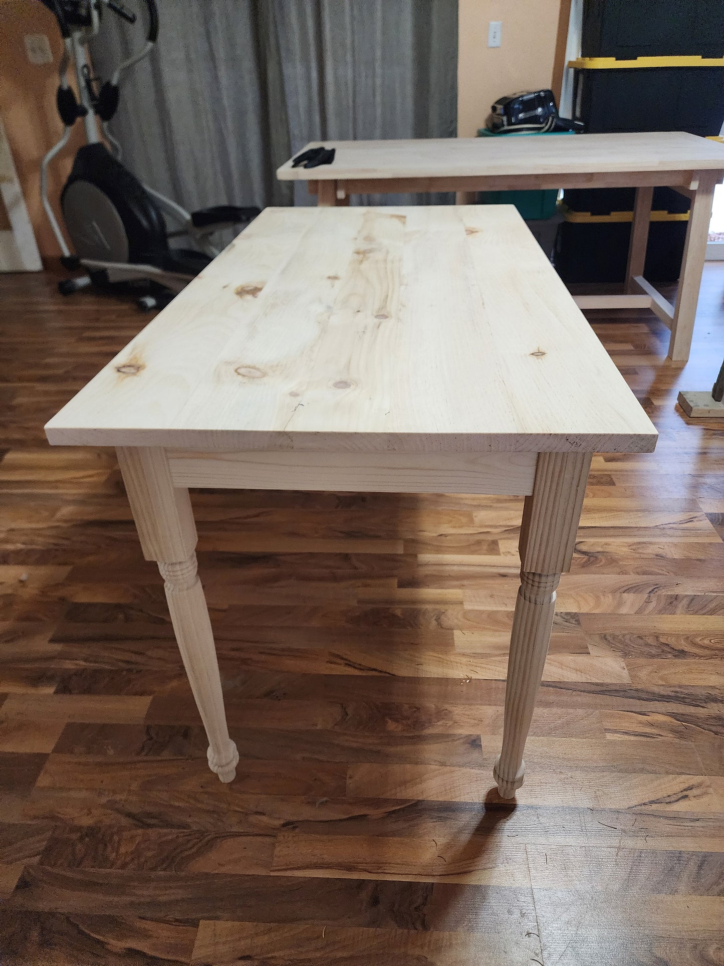 Country Farmhouse Harvest Dining Table Kit - Unfinished White Oak 60" long × 30" wide