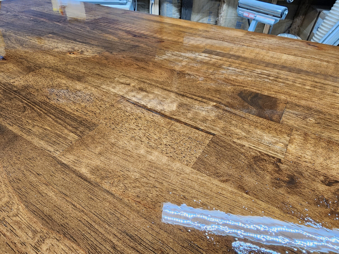 Butcher Block Countertop - Washer & Dryer Countertop Remodel Your Utility Room. Fully Finished