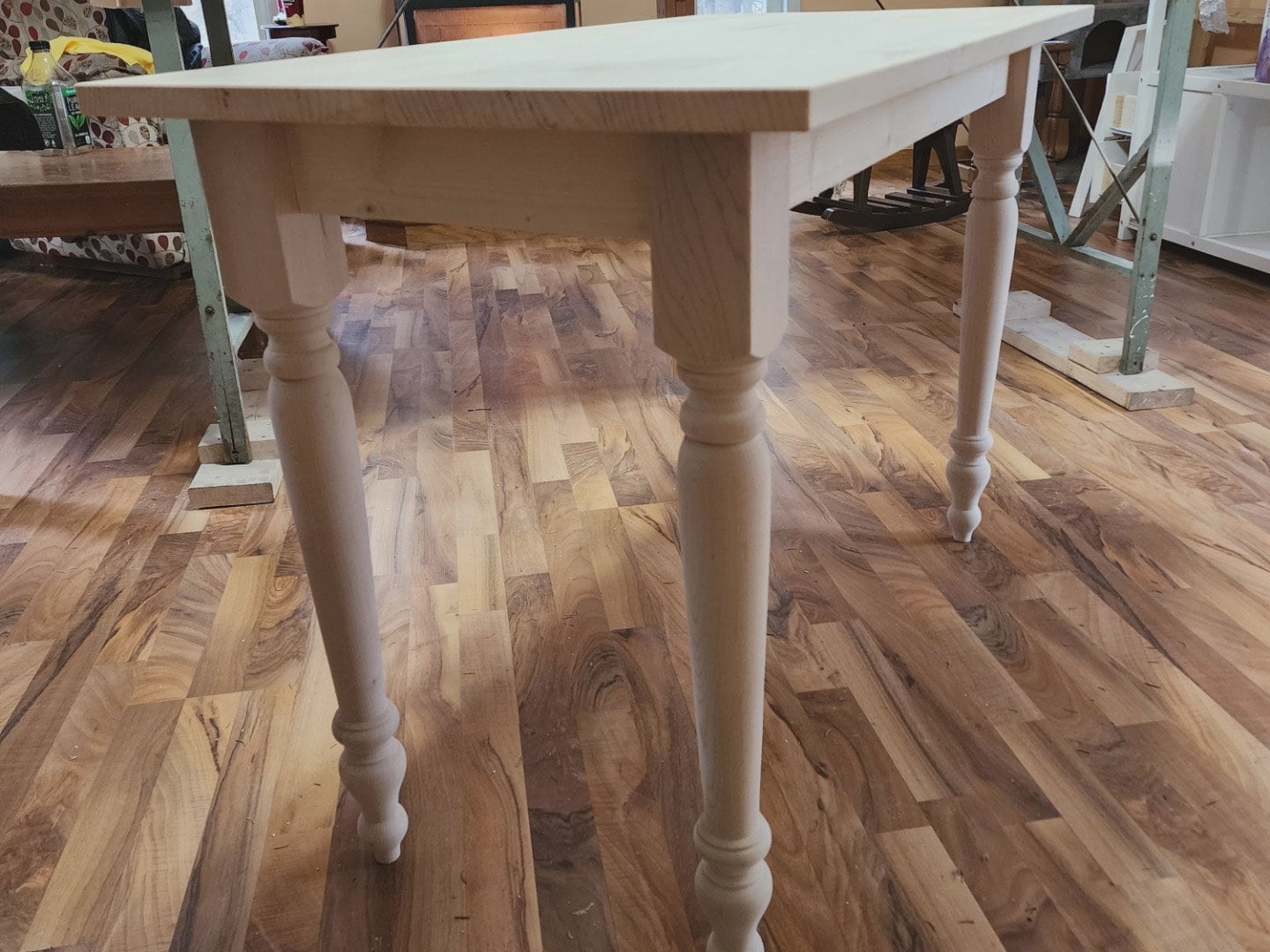 Country Farmhouse Harvest Dining Table Kit - Unfinished White Oak 60" long × 30" wide