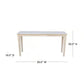 Shaker wood console table 60" rectangle, clean lined design, dimensions 60" W x 16" D x 30" H, versatile for any style.