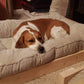 Handmade custom rustic wooden crate vintage style dog bed, pet bed, pet furniture, cat furniture, cat bed