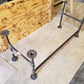 Industrial pipe table legs, furniture legs, coffee table legs, custom pipe legs with welded joints made to last 3/4" Diameter