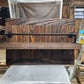 Rustic Reclaimed Wood Liquor and Wine Shelf with Pipe Construction: Handcrafted for Home Bar & Stemware Storage