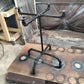 Black pipe industrial pub table legs