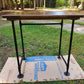 Handmade rustic farm house table oak plank coffee table with industrial black pipe legs farmhouse coffee table
