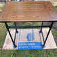 Handmade rustic farm house table oak plank coffee table with industrial black pipe legs farmhouse coffee table