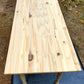 Country Farmhouse Harvest Dining Table Kit - Unfinished Reclaimed Pine Barnwood 60" long × 30" wide