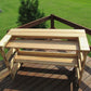 Outdoor Cedar Patio Bar - Sturdy, Elegant and Convenient with Adjustable Shelving.