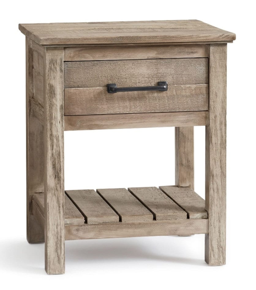 Farmhouse Decor - Barnwood Nightstand Country Rustic Style Bedroom Furniture