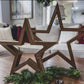 Small Rustic Wooden Star with Fairy Lights