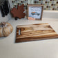 Rustic Hardwood Chopping Serving Board - Handcrafted Kitchen Essential