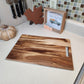 Rustic Hardwood Chopping Serving Board - Handcrafted Kitchen Essential