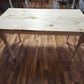 Country Farmhouse Harvest Dining Table Kit - Unfinished Reclaimed Pine Barnwood 60" long × 30" wide
