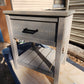 Set of 2 Barnwood Nightstands Country Rustic Style Bedroom Furniture