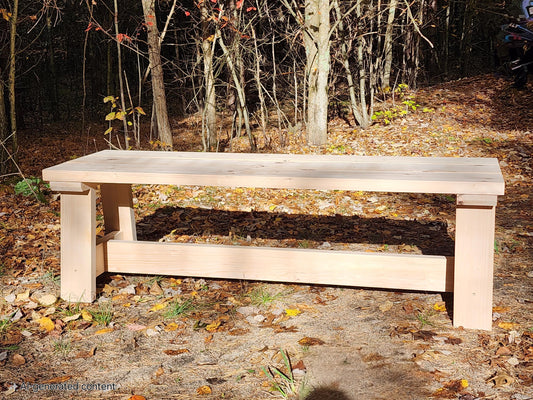 Classic farmhouse style sitting bench