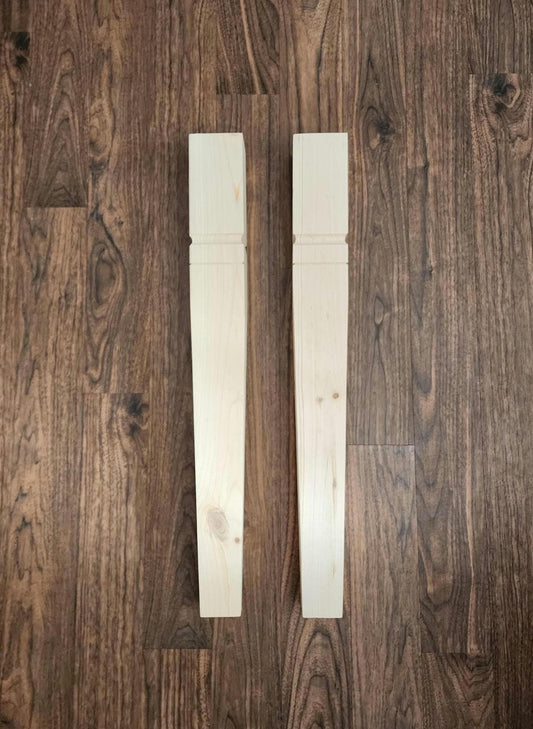 Mission Style Table Legs Set of 4 | Farmhousestyletables