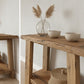 Rustic Oak Console Table – Modern Entryway Table for Farmhouse Furniture Decor