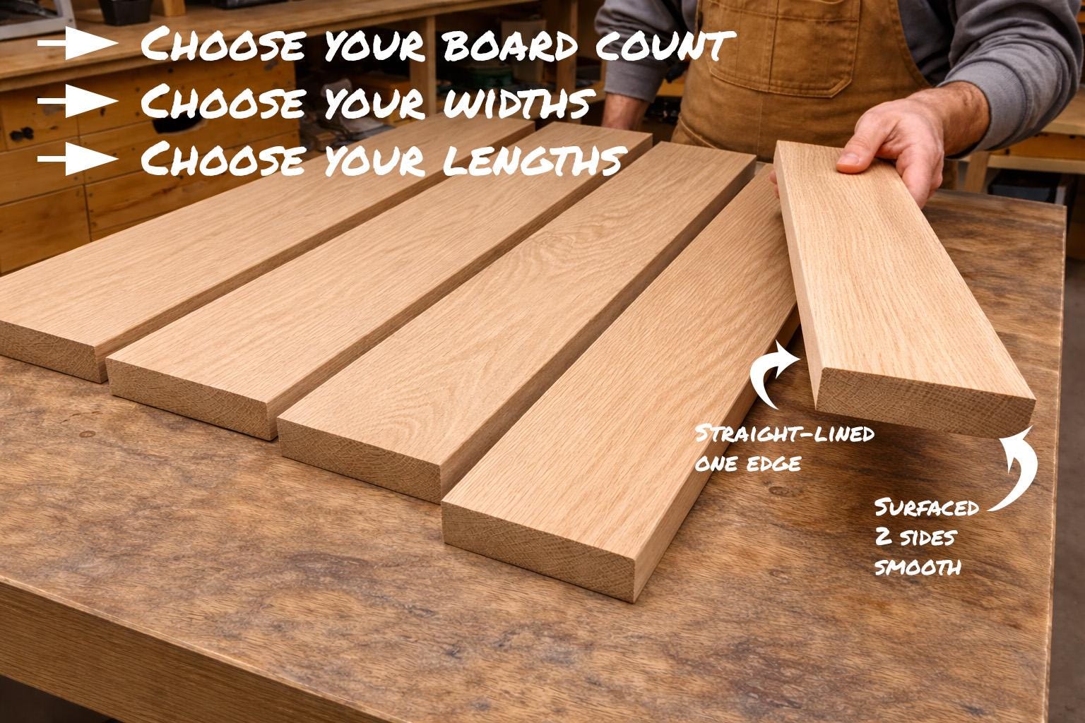 4/4 Hard White Maple Lumber Pack - Select Grade